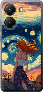 Силиконовый чехол Девушка Арт для Xiaomi Turbo 4 - 6325u-4013 изображение 