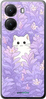 Силиконовый чехол Котик в цветах для Xiaomi POCO X7 PRO - 6390u-3907 изображение 
