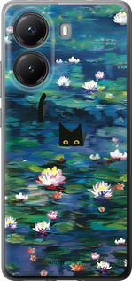 Силиконовый чехол Чехол с изображением водяных лилий Моне и кошек для Xiaomi POCO X7 PRO - 6399u-3907 изображение 