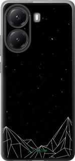 Силиконовый чехол Черно белые абстрактные горы для Xiaomi POCO X7 PRO - 6437u-3907 изображение 