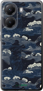Силиконовый чехол Морская тематика в стиле арт-деко для Xiaomi POCO X7 PRO - 6520u-3907 изображение 