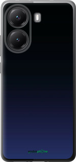 Силиконовый чехол Градиент в тёмно - синем стиле для Xiaomi POCO X7 PRO - 6542u-3907 изображение 