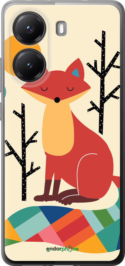 Силиконовый чехол Rainbow fox для Xiaomi POCO X7 PRO - 4010u-3907 изображение 