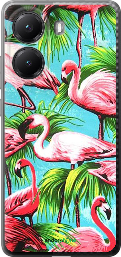 Силіконовий чехол Tropical background для Xiaomi Turbo 4 - 4016u-4013 изображение 