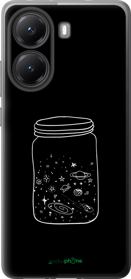 Силиконовый чехол Космос в банке для Xiaomi POCO X7 PRO - 4297u-3907 изображение 