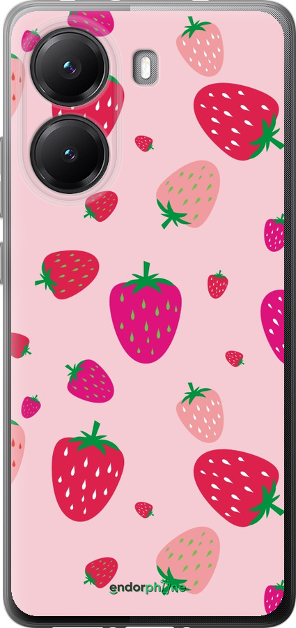 Силиконовый чехол Клубнички для Xiaomi POCO X7 PRO - 4332u-3907 изображение 