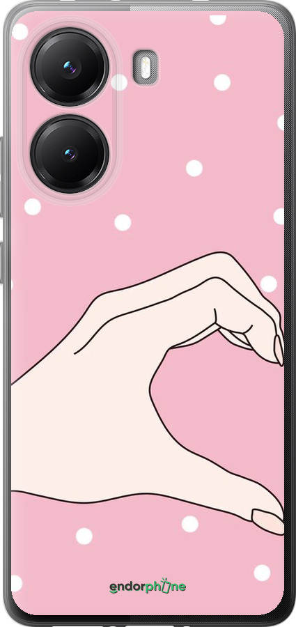 Силіконовий чехол Половинка серця для Xiaomi Turbo 4 - 4340u-4013 изображение 