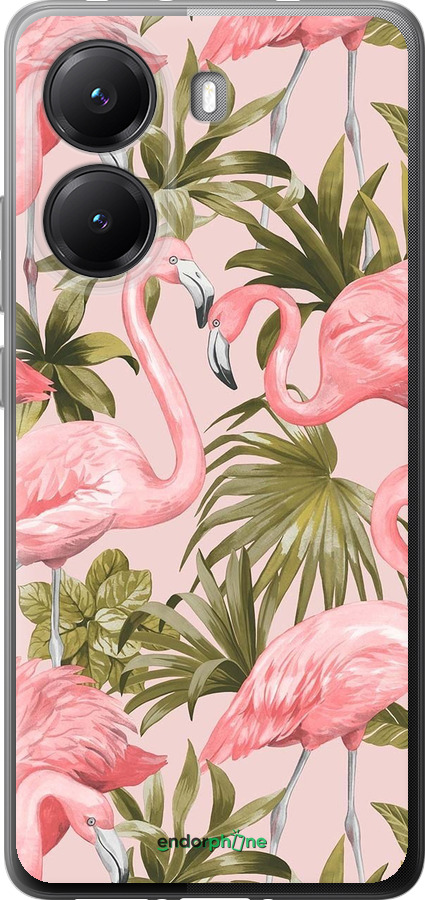 Силиконовый чехол фламинго 2 для Xiaomi POCO X7 PRO - 4360u-3907 изображение 