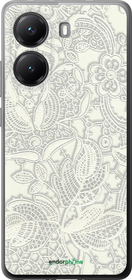 Силиконовый чехол Белое кружево для Xiaomi POCO X7 PRO - 4383u-3907 изображение 