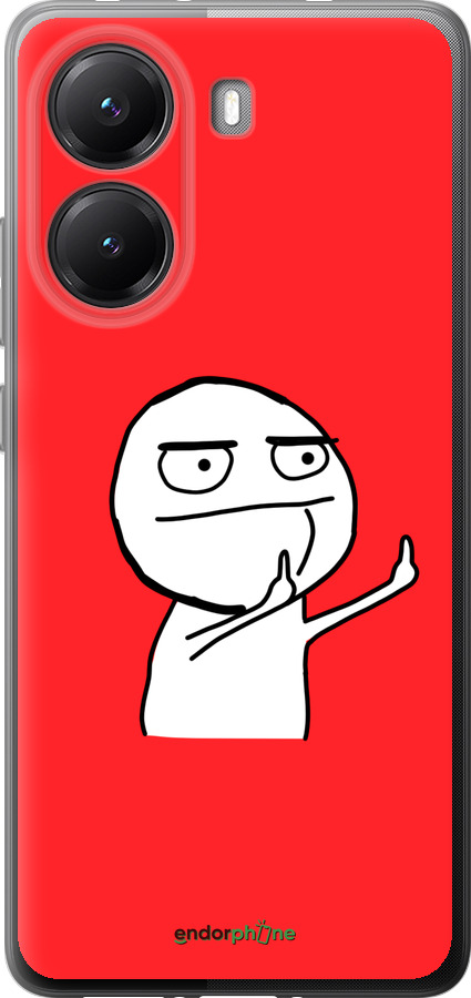 Силиконовый чехол Мем для Xiaomi POCO X7 PRO - 4578u-3907 изображение 