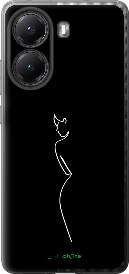 Силіконовий чехол Силует1 для Xiaomi POCO X7 PRO - 4590u-3907 изображение 