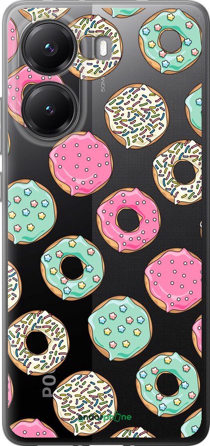 Силиконовый чехол Пончики 1 для Xiaomi POCO X7 PRO - 4657u-3907 изображение 