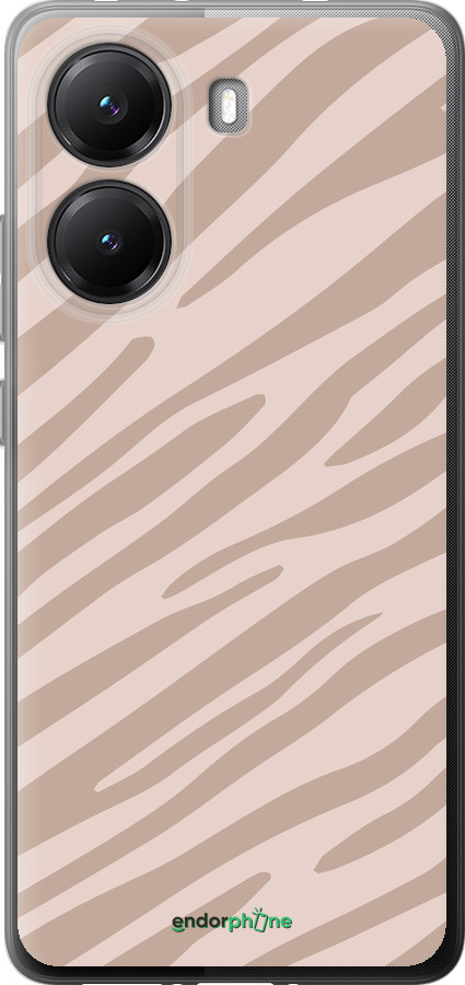 Силиконовый чехол Зебра беж для Xiaomi POCO X7 PRO - 4875u-3907 изображение 