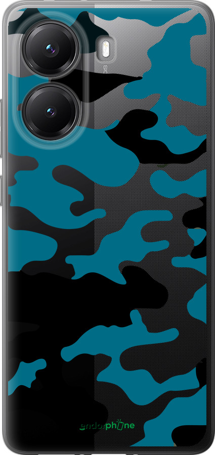 Силіконовий чехол Камуфляж прозорий фон для Xiaomi POCO X7 PRO - 4877u-3907 изображение 