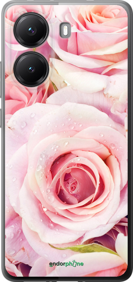 Силіконовий чехол Троянди для Xiaomi POCO X7 PRO - 525u-3907 изображение 