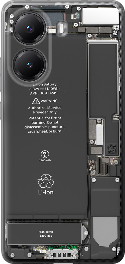 Силиконовый чехол Детали смартфона для Xiaomi POCO X7 PRO - 5487u-3907 изображение 