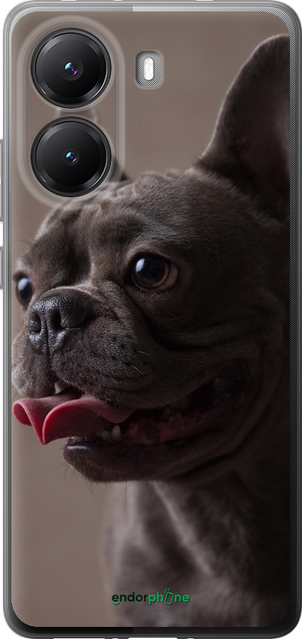 Силиконовый чехол Милый бульдог для Xiaomi POCO X7 PRO - 5546u-3907 изображение 