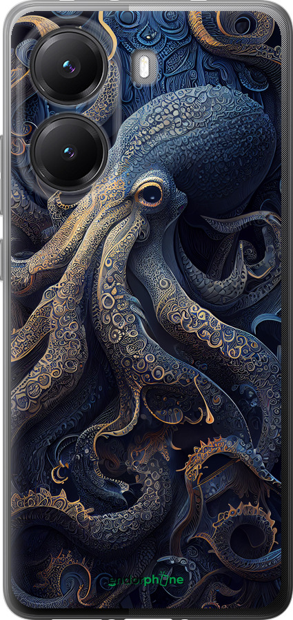 Силиконовый чехол Осьминог для Xiaomi Turbo 4 - 5551u-4013 изображение 