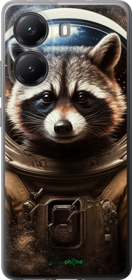 Силиконовый чехол Raccoon austronaut для Xiaomi Turbo 4 - 5581u-4013 изображение 