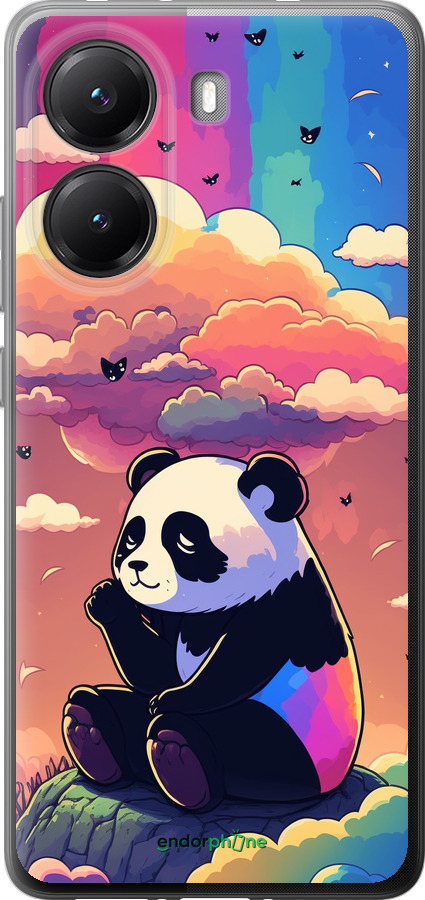 Силіконовий чехол Панда в хмарах для Xiaomi Turbo 4 - 5585u-4013 изображение 