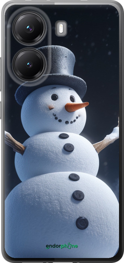 Силіконовий чехол Сніговик для Xiaomi Turbo 4 - 5826u-4013 изображение 