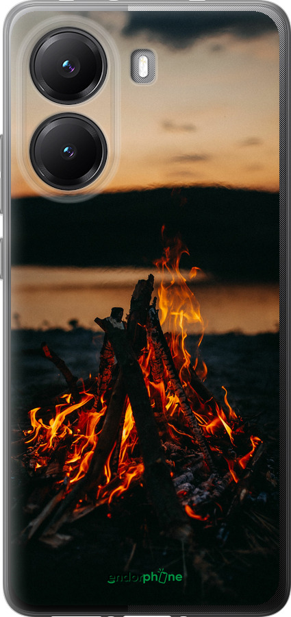 Силиконовый чехол Огонь для Xiaomi Turbo 4 - 6021u-4013 изображение 