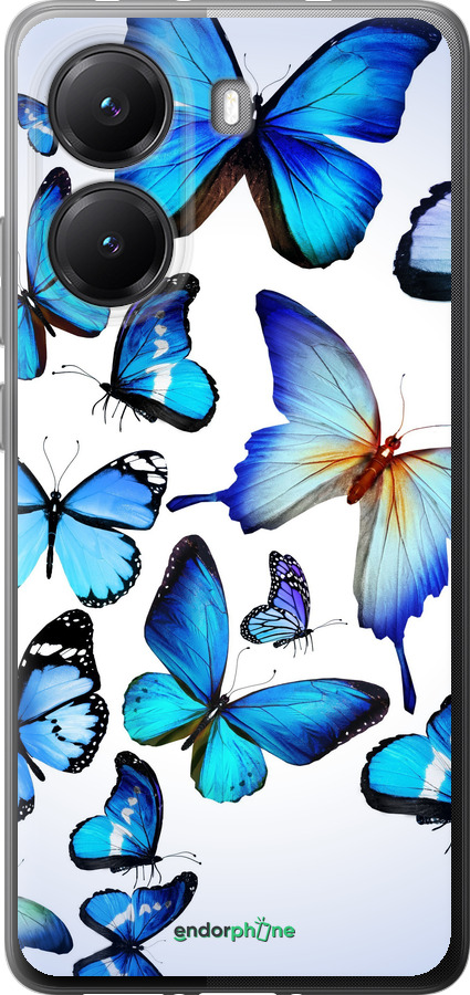 Силиконовый чехол Бабочки для Xiaomi POCO X7 PRO - 6023u-3907 изображение 
