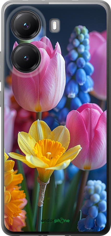 Силіконовий чехол Весняні квіти для Xiaomi Turbo 4 - 6058u-4013 изображение 