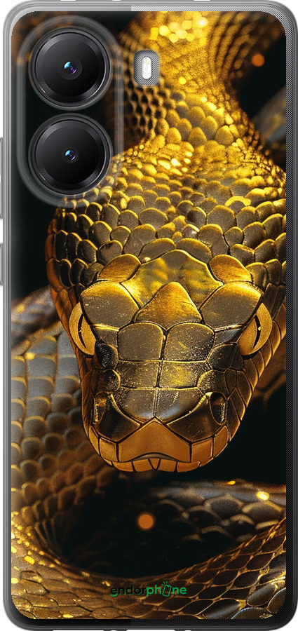 Силіконовий чехол Golden snake для Xiaomi POCO X7 PRO - 6072u-3907 изображение 