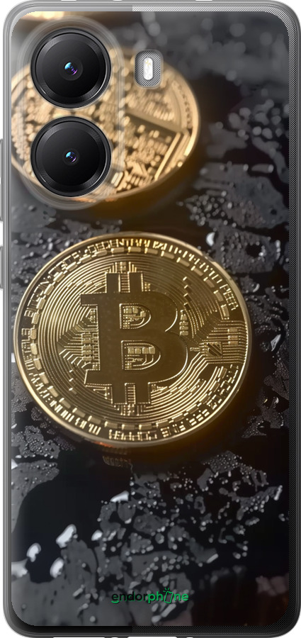 Силиконовый чехол Вулканический Bitcoin для Xiaomi POCO X7 PRO - 6092u-3907 изображение 