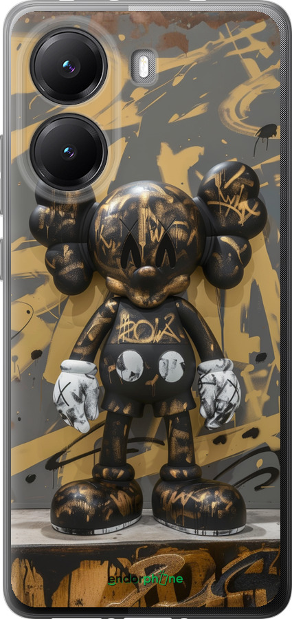 Силиконовый чехол Bronze kaws для Xiaomi POCO X7 PRO - 6097u-3907 изображение 