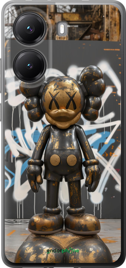 Силіконовий чехол Bronze kaws v3 для Xiaomi POCO X7 PRO - 6099u-3907 изображение 
