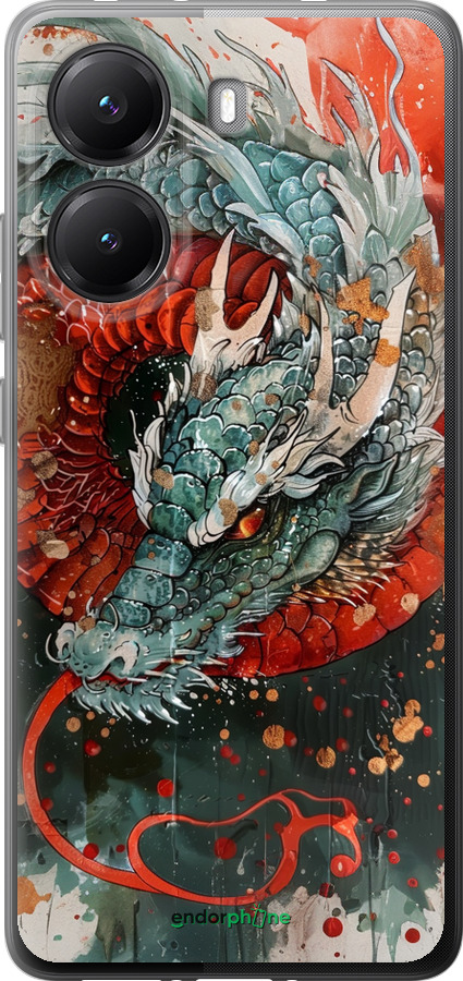 Силиконовый чехол Стихия огня для Xiaomi Turbo 4 - 6101u-4013 изображение 