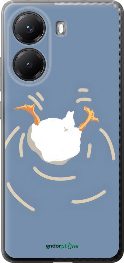 Силиконовый чехол Гусь ныряет для Xiaomi POCO X7 PRO - 6275u-3907 изображение 