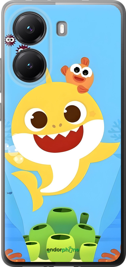 Силіконовий чехол Бейби Шарк для Xiaomi Turbo 4 - 6303u-4013 изображение 