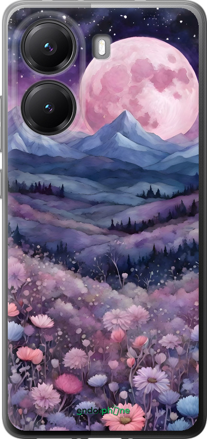 Силиконовый чехол Ночь луна арт для Xiaomi Turbo 4 - 6319u-4013 изображение 