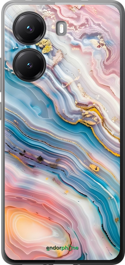 Силиконовый чехол Мрамор красивый для Xiaomi Turbo 4 - 6376u-4013 изображение 