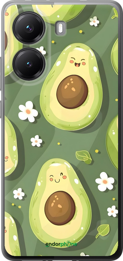 Силиконовый чехол Авокадо для Xiaomi POCO X7 PRO - 6380u-3907 изображение 