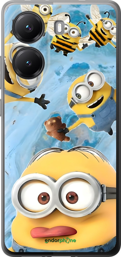 Силиконовый чехол Миньоны для Xiaomi Turbo 4 - 6386u-4013 изображение 