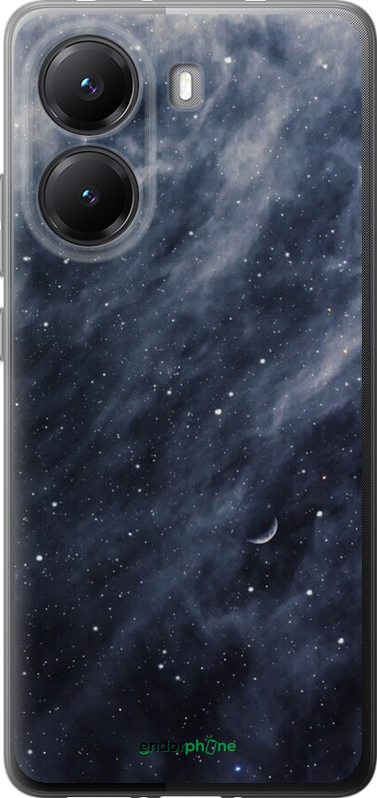 Силиконовый чехол Голубые облака, Голубая луна для Xiaomi POCO X7 PRO - 6398u-3907 изображение 