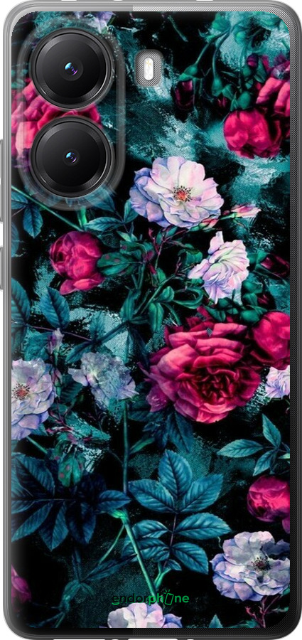 Силиконовый чехол Сад и розы для Xiaomi Turbo 4 - 6483u-4013 изображение 