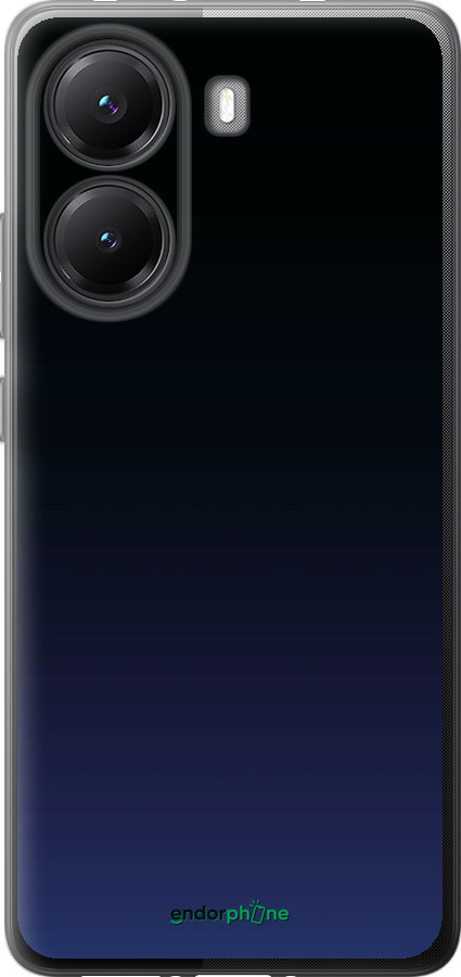 Силиконовый чехол Градиент в тёмно - синем стиле для Xiaomi POCO X7 PRO - 6542u-3907 изображение 