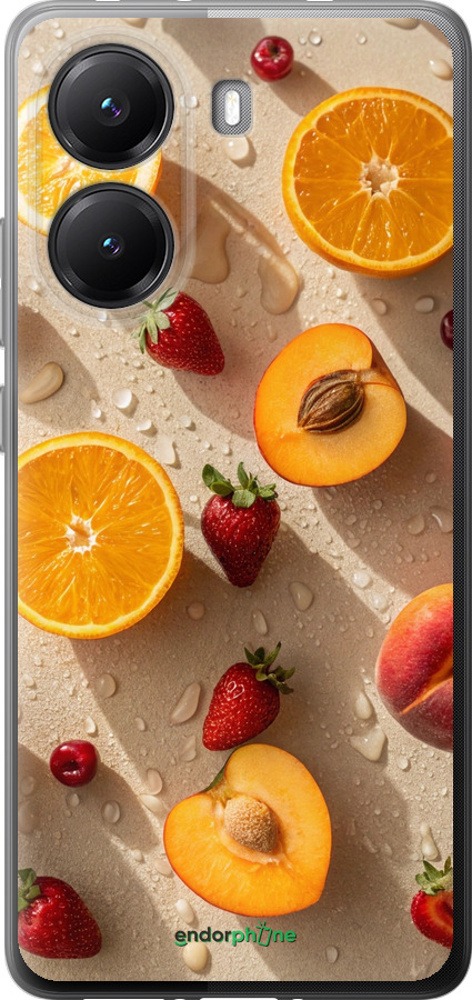 Силиконовый чехол Фрукты 3 для Xiaomi POCO X7 PRO - 6703u-3907 изображение 