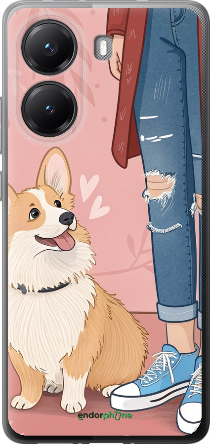 Силиконовый чехол Корги 3 для Xiaomi POCO X7 PRO - 6707u-3907 изображение 