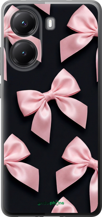 Силіконовий чехол Coquette Ribbons Dark Coquette для Xiaomi POCO X7 PRO - 6767u-3907 изображение 