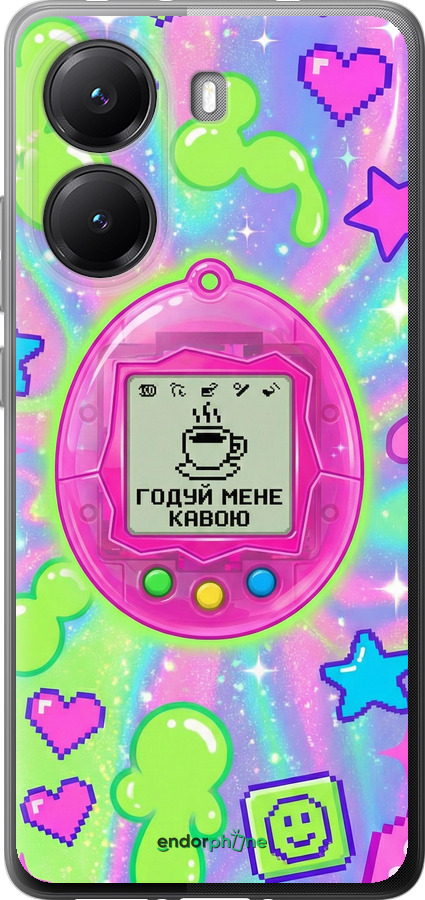 Силиконовый чехол Y2K Aesthetic Retro Pet: Годуй мене кавою для Xiaomi Turbo 4 - 6784u-4013 изображение 