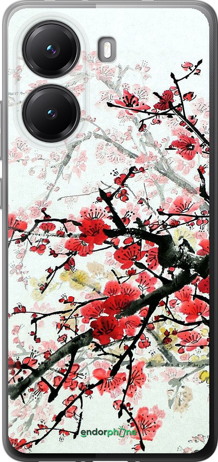 Силіконовий чехол Квітучий кущ для Xiaomi Turbo 4 - 831u-4013 изображение 