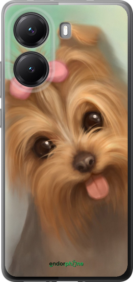 Силиконовый чехол Нарисованный йоркширский терьер для Xiaomi POCO X7 PRO - 928u-3907 изображение 