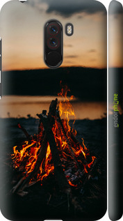 3D пластиковый матовый чехол Огонь для Xiaomi Pocophone F1 - 6021m-1556 изображение 