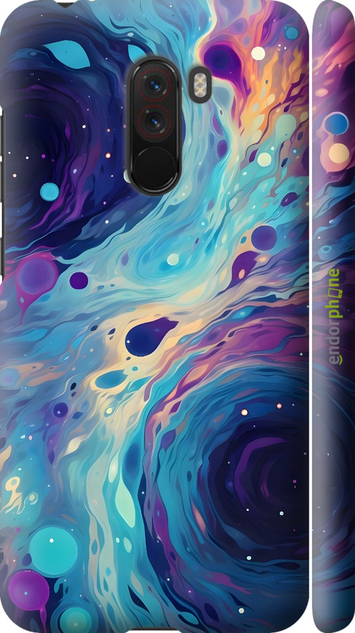 3D пластиковый матовый чехол Арт акварель для Xiaomi Pocophone F1 - 6329m-1556 изображение 